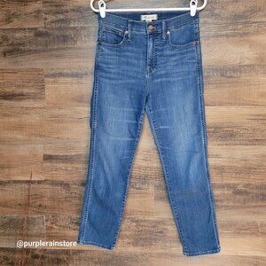 Madewell Jeans Size 28 Stovepipe High Rise Tummy Control Leman Wash MB466